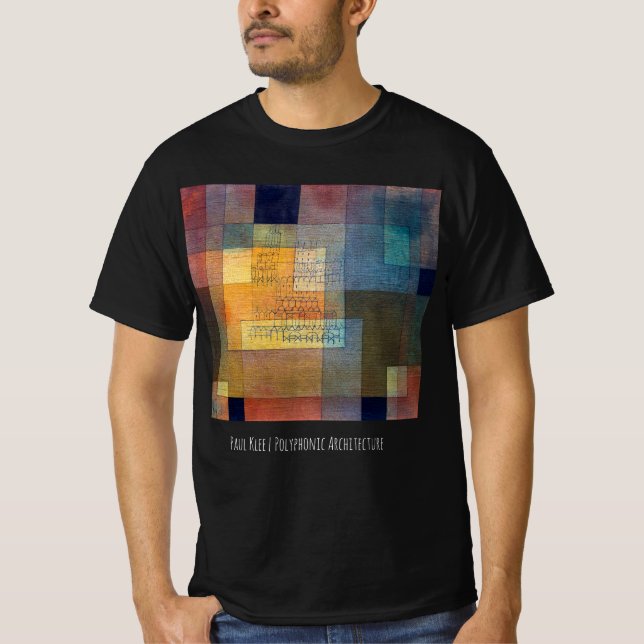 T-shirt Architecture polyphonique | Paul Klee | (Devant)
