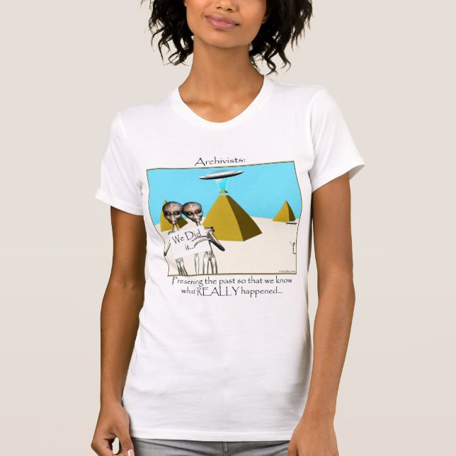 T-shirt Archivistes - Préserver le passé (Aliens) (Devant)