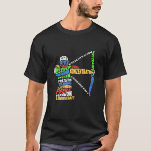 T-shirt Arcs de tir à l'arc Archer Word cible