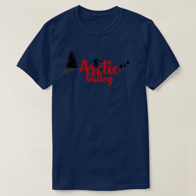 T-shirt Arctic Valley Ski Long (Design devant)