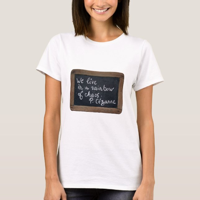 T-shirt Ardoise 08 Citation de Cezanne Tee (Devant)