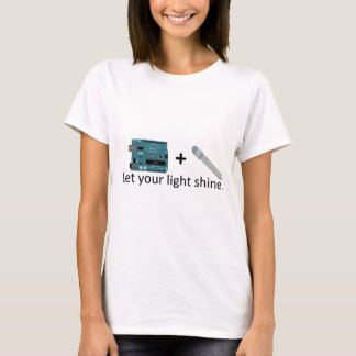 T-shirt Arduino + RVB LED = inspiration