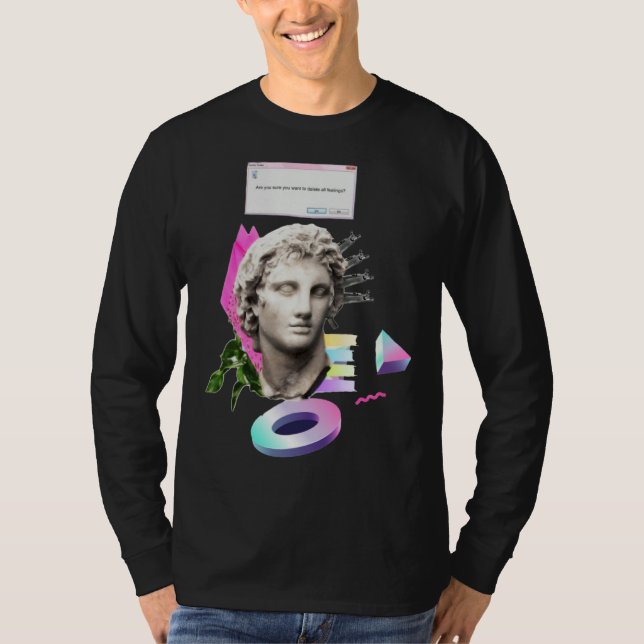 T-shirt Are you sure you want to delete all feelings glitc (Devant)