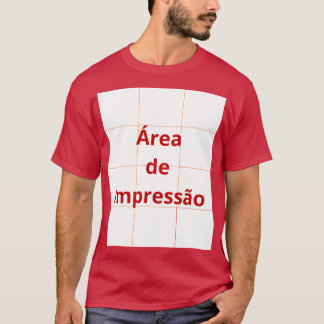 T-shirt Área de Impressão