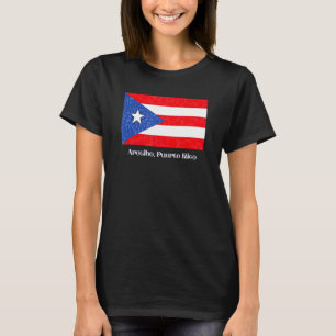 T-shirt Arecibo Porto Rico Pr Drapeau Portoricain Amapola