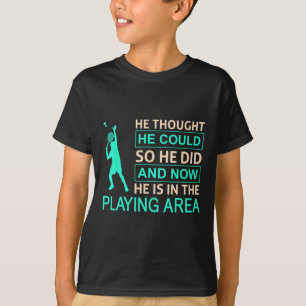 T-shirt Arène de jeu de badminton pour badminton