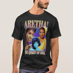 T-shirt Aretha Franklin Triple Reine de Soul Raglan