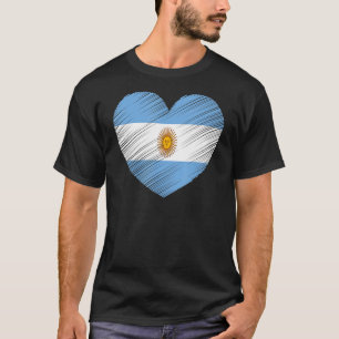 T-shirt Arg de soutien de la fierté du drapeau argentin vi