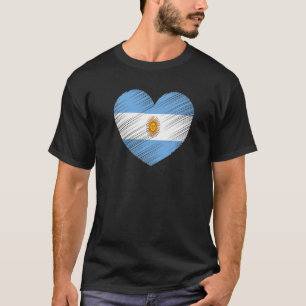 T-shirt Arg de soutien de la fierté du drapeau argentin vi