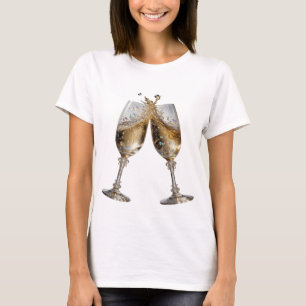 T-shirt Argent Cool CHEERS TO GOOD HEALTH Art à Porter