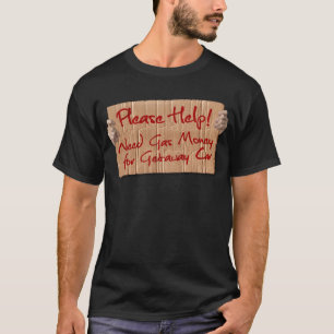 T-shirt Argent de gaz du besoin pour la voiture de fuite