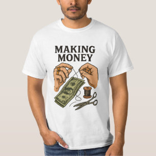 T-shirt Argent - Fortune Art artisanal