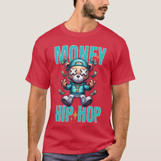 T-shirt Argent HipHop rétro