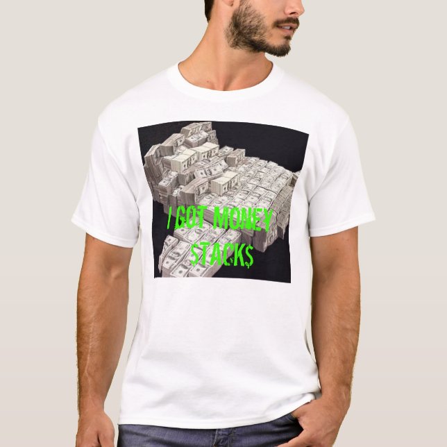 T-shirt argent, j'ai obtenu l'argent $TACK$ (Devant)