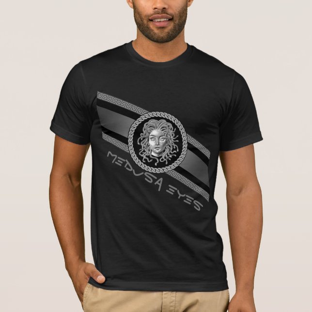 T-shirt argent Medusa de luxe (Devant)