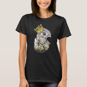 T-shirt argent roi couronne riche dollar diamants argent c