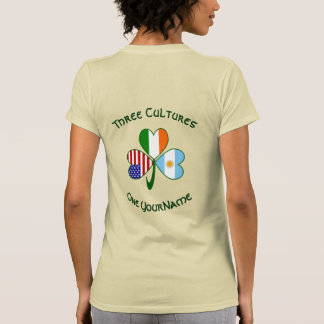 T-shirt Argentina Ireland USA Shamrock Personalize Women's