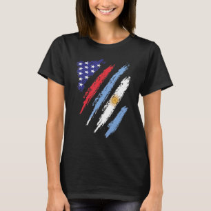T-shirt Argentine American Grosse Drapeau USA Patriot Heri