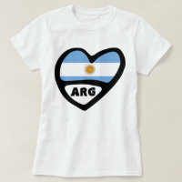 Argentine Code Pays Drapeau Coeur ARG