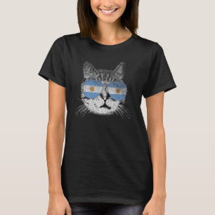 T-shirt Argentine Drapeau Pays Racines Cat Pride Famille