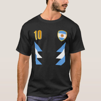 T-shirt Argentine Football Argentin Football Retro 10 Jer