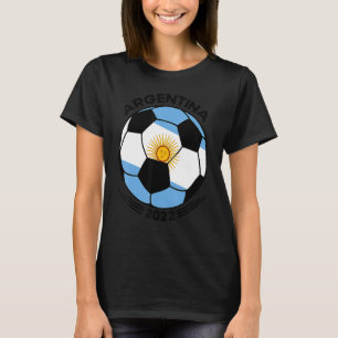 T-shirt Argentine Football Ball Drapeau Argentine Football