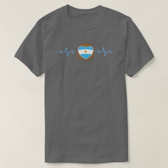 T-shirt Argentine Heartbeat1 (Design devant)