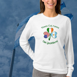 T-shirt Argentine irlandais drapeaux américains Shamrock p