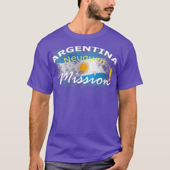 T-shirt Argentine Neuquen Mormon LDS Mission Missionnaire (Devant)