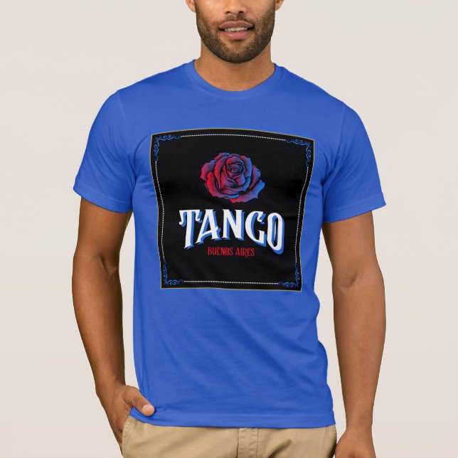 T-shirt Argentine Tango Buenos Aires Fileteado Porteño (Devant)