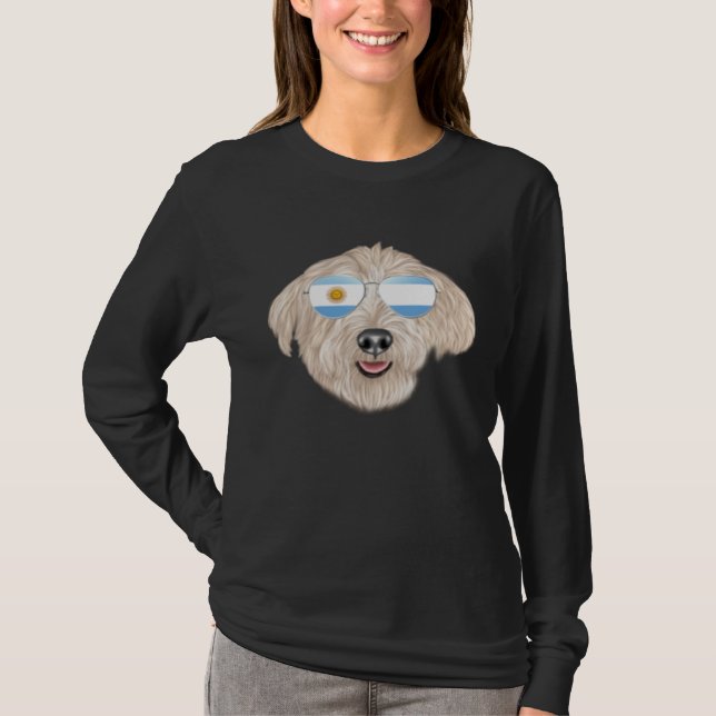 T-shirt Argentinian Flag Glen of Imaal Terrier Dog Argenti (Devant)