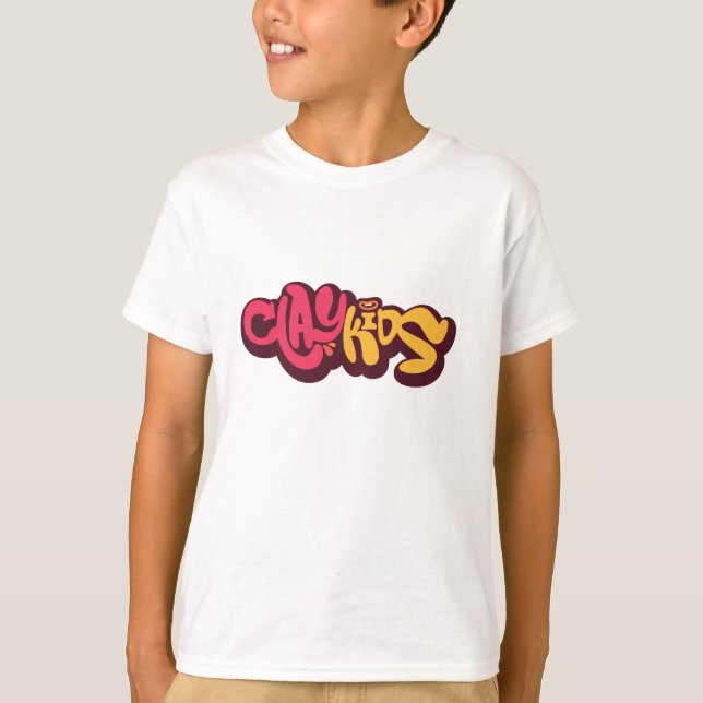 T-shirt Argile Kids - Logo chemisette blanche (Devant)