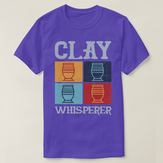 T-shirt Argile Whisperer pour un artiste de la céramique (Design devant)