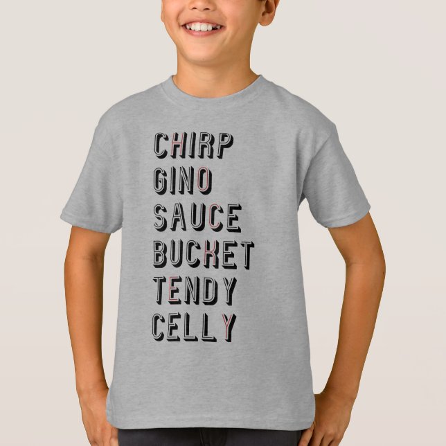 T-shirt Argot de hockey - Chirp Gino Sauce Bucket Tendy Ce (Devant)