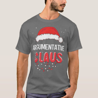 T-shirt Argumentative Santa Claus Noël Correspondant Costu