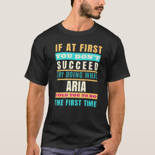 T-shirt Aria Personalized Name  Aria First Name