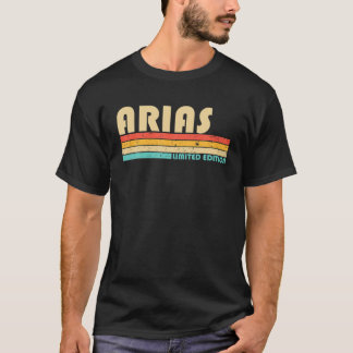 T-shirt ARIAS Nom De Famille Funny Retro Vintage 80S 90S A