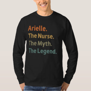 T-shirt Arielle L'Infirmière Le Mythe La Légende Drôle Vin