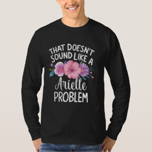 T-shirt ARIELLE Personnalisée Fleurs Cutes Filles ARIELLE