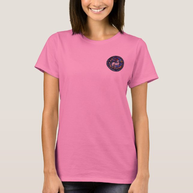 T-shirt Aries Astrologie Gothique Veste En Verre (Devant)