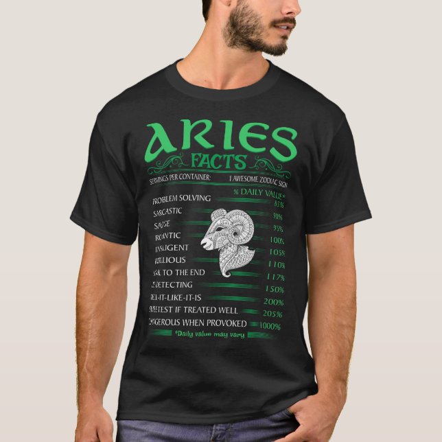 T-shirt Aries fait face au problème de la résolution des p (Devant)