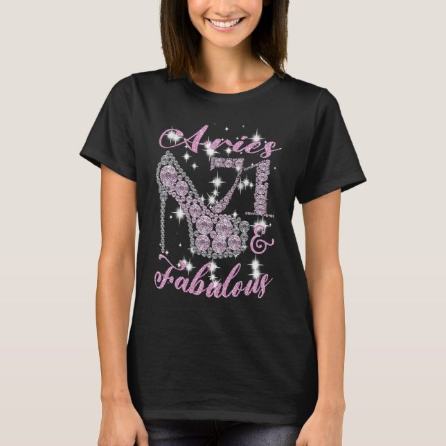 T-shirt Aries Femme 71 & Fabulement Parkly Talons Élevés 7 (Devant)