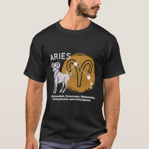 T-shirt Aries Informations Aries Zodiac Sign Aries King