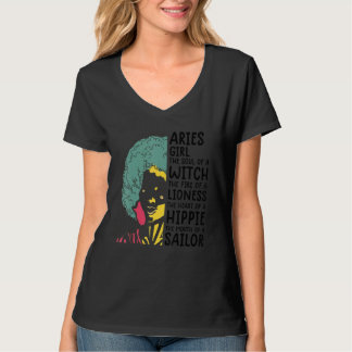 T-shirt Aries Queen  For Women Astrology Zodiac Aries Girl