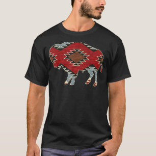 T-shirt Arizona Buffalo Aztec Motif indien du sud-ouest
