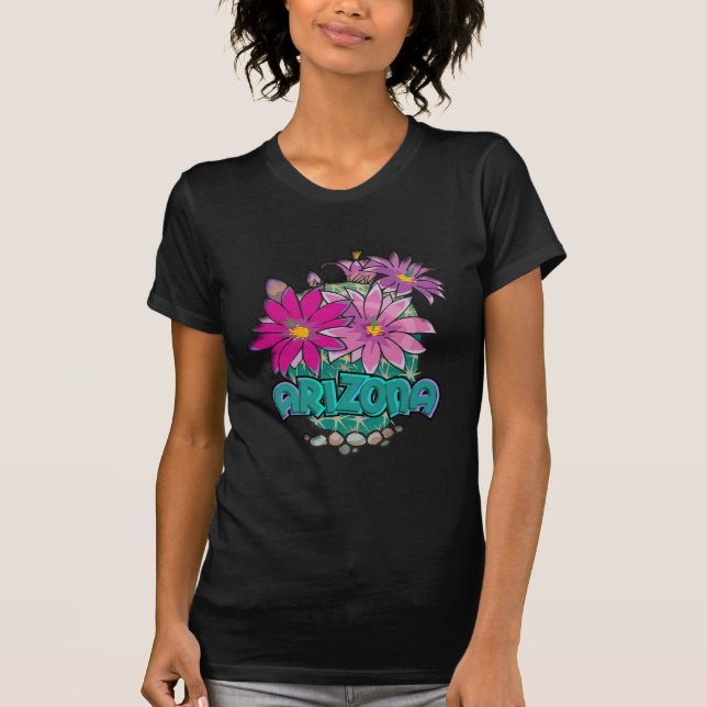 T-shirt Arizona Cactus Blooms (Devant)