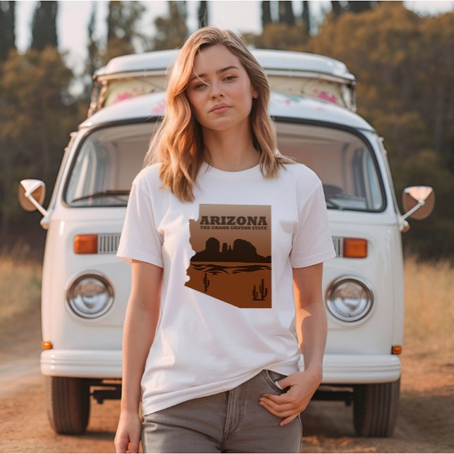 T-shirt Arizona carte Grand Canyon paysage (Créateur téléchargé)