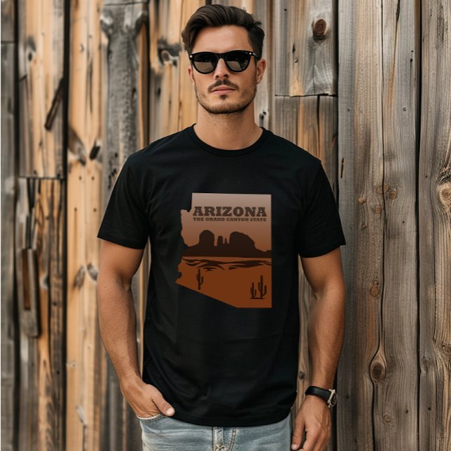 T-shirt Arizona carte Grand Canyon paysage (Créateur téléchargé)