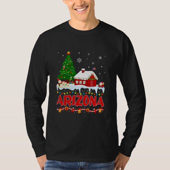 T-shirt Arizona Christmas Tree Light Pajama Etat de Pyjama (Devant)