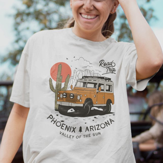 T-shirt Arizona Desert Sunset Road Trip Cactus Phoenix (Arizona Desert Sunset Road Trip Cactus Phoenix T-Shirt)